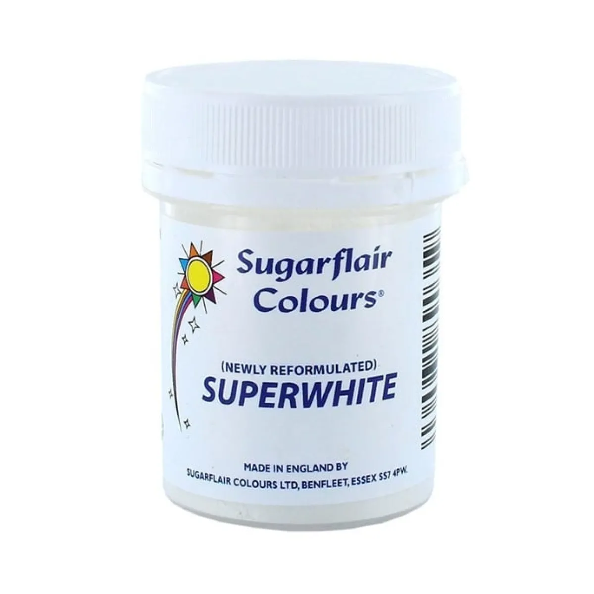 New Culpitt Sugarflair Superwhite Icing Whitener 20g