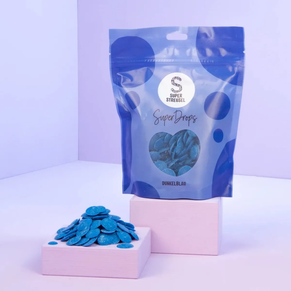 Clearance SuperStreusel SuperDrops Donkerblauw 300g