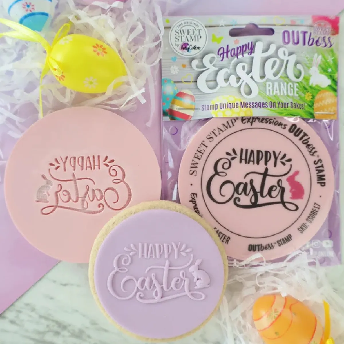 Clearance Sweet Stamp Outboss Happy Easter Bunny