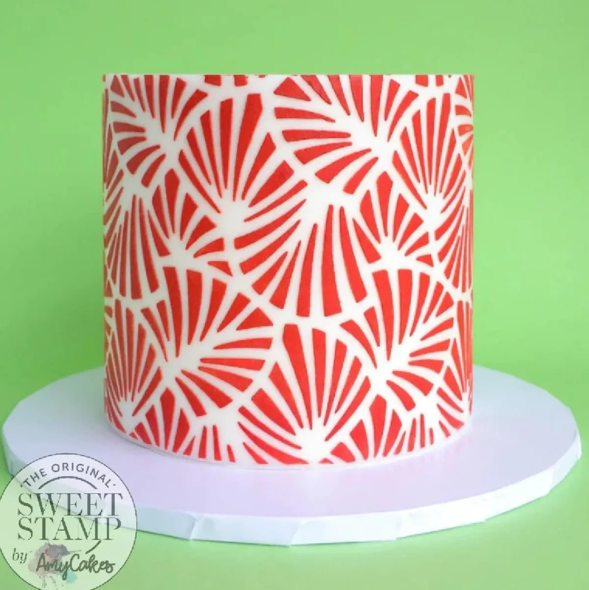 Online Sweet Stamp Stencil Scallop 21,5x25cm