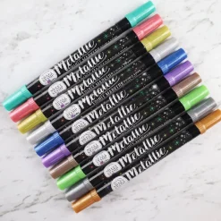 Clearance Sweet Stamp Stift Eetbare Inkt Dubbelzijdig Metallic Groen
