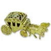 Online Taartdecoratie Bruidskoets Goud Kunststof 10cm