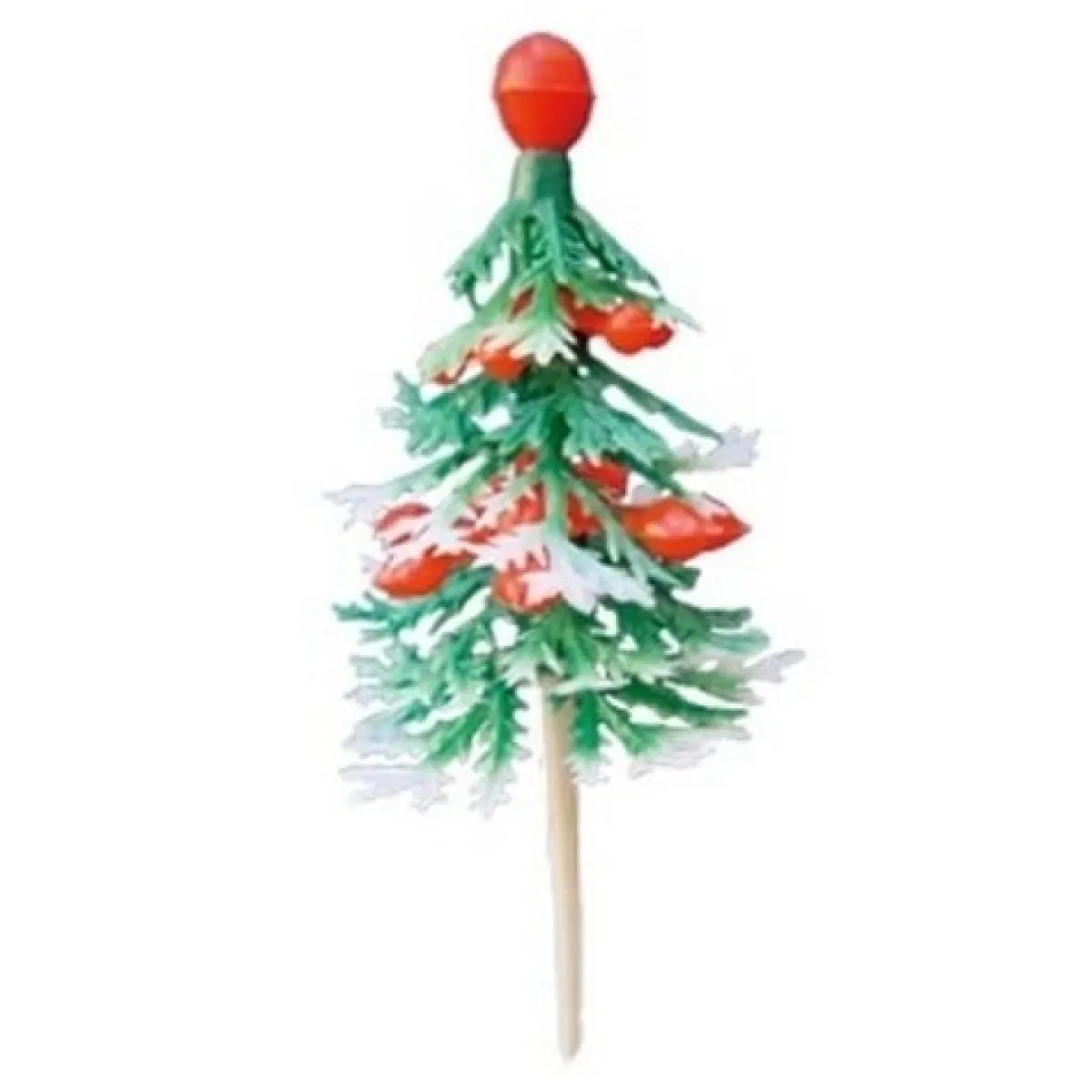 Best Overig Taartdecoratie Dennenboom Groen Rode Top Prikkers 144 stuks