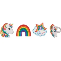 Overig Taartdecoratie Unicorn Ringen 12 stuks