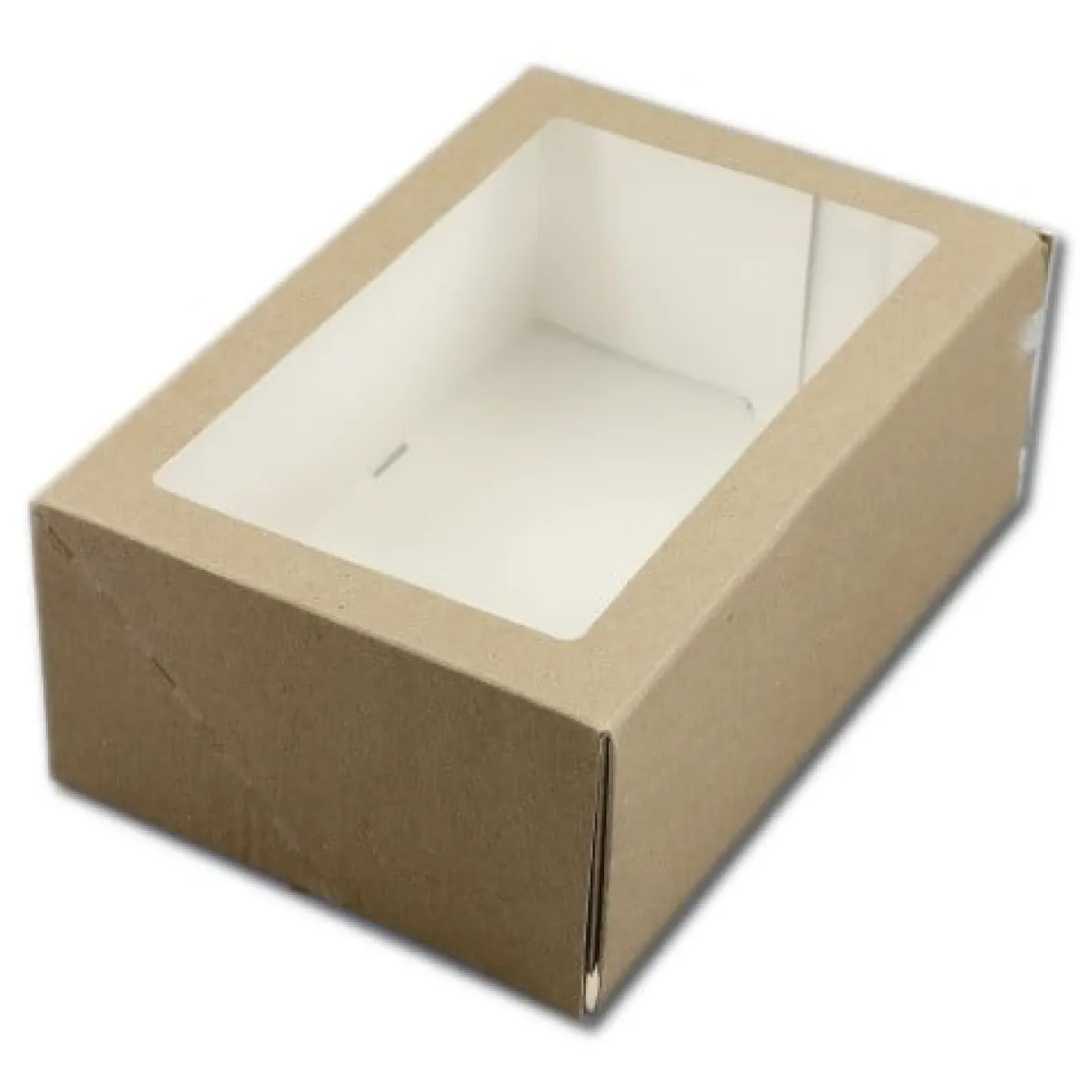 New BrandNewCake Taartdoos met venster 24x16x9cm. Kraft 3st