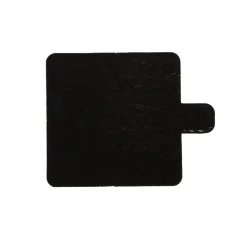 Hot Overig Taartkarton Vierkant Goud/Zwart met lip 6x6cm per stuk