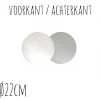 BrandNewCake Taartonderzetter Wit / Zilver Ø22cm 100st.