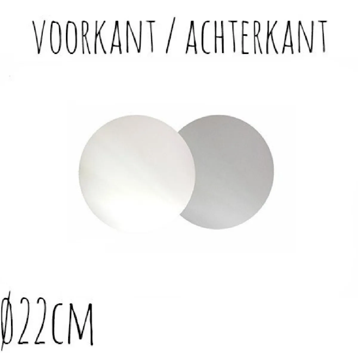 Best BrandNewCake Taartonderzetter Wit / Zilver Ø22cm 10st.