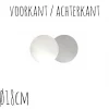 Discount BrandNewCake Taartonderzetter Wit / Zilver Ø18cm 10st.