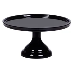 Best Overig Taartplateau Zwart Melamine Ø23,5x12cm**