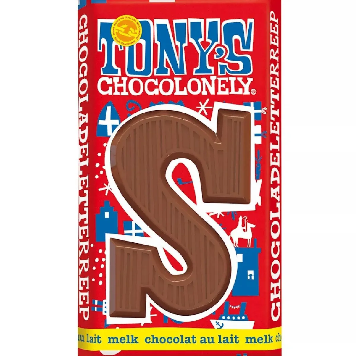Overig Tony's Chocolonely Letterreep Melk - S - 180g