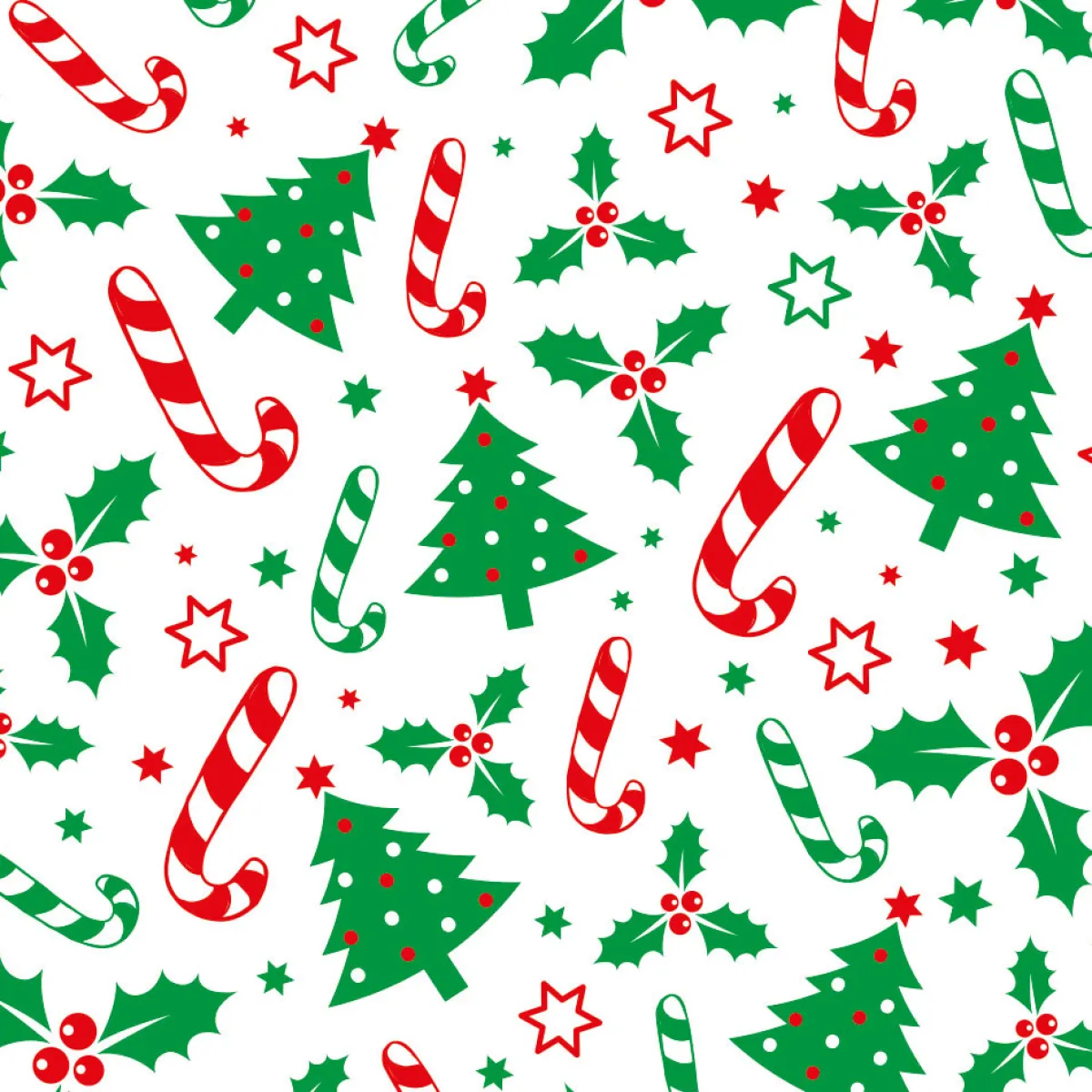 Hot Decora Traktatiezakjes Kerstmis 12,5x3x24(h) cm 20 stuks