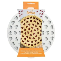 New Decora Vlaaistans kunststof Hartjes Ø30cm 2-delig