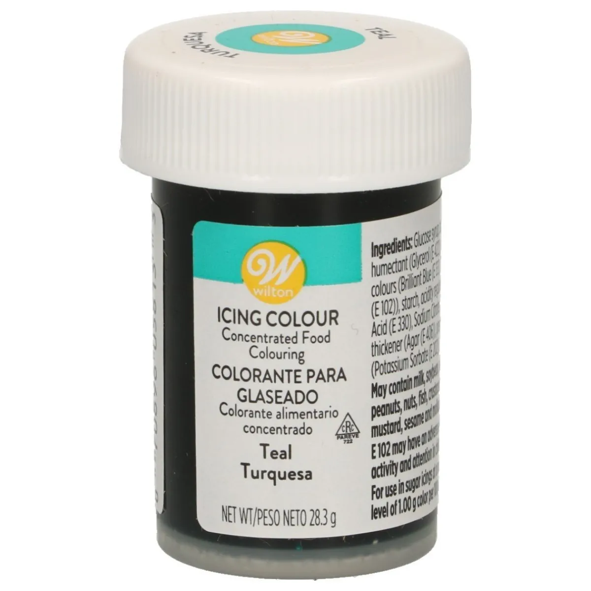 Hot Wilton Kleurstof Gel Teal 28g
