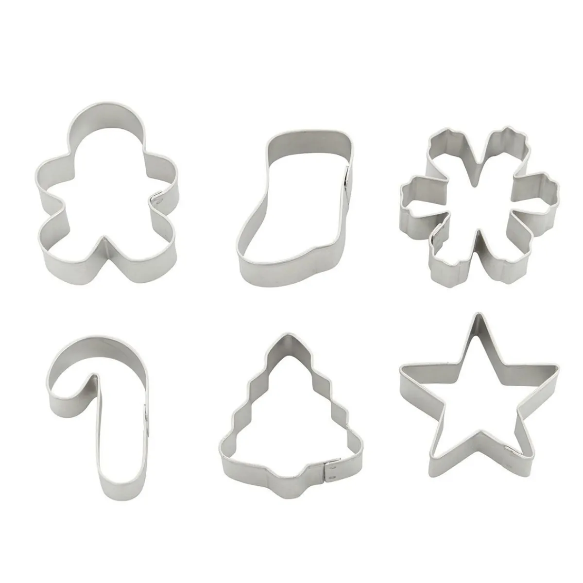 Clearance Wilton Mini Koekjesuitsteker Kerstkrans Set/6