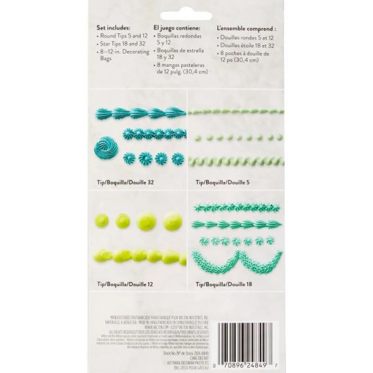 Best Wilton Taartdecoratie Set/12